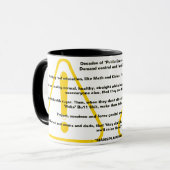 Mug Des décennies "d'Éducation Publique!" (Devant gauche)
