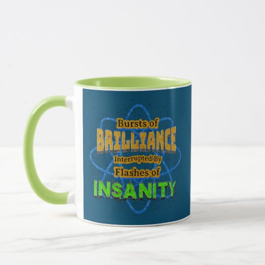Mug Des éclats de brillance d'Humour de folie (Gauche)