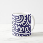 Mug Des éléments ethniques dessinés à la main, des mot (Devant droit)
