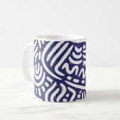 Mug Des éléments ethniques dessinés à la main, des mot (Devant gauche)