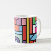 Mug Des éléments géométriques tendance memphis design. (Devant droit)