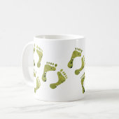 Mug Des Empreintes De Boules De Pelouse Sur Le Vert, (Devant gauche)
