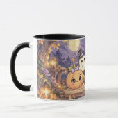 Mug des fantômes et citrouilles mignons d'Hallowee (Gauche)