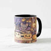 Mug des fantômes et citrouilles mignons d'Hallowee (Devant droit)