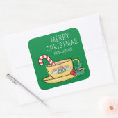 Mug des Fêtes Central Perk | Étiquette de Cadeau d (Enveloppe)