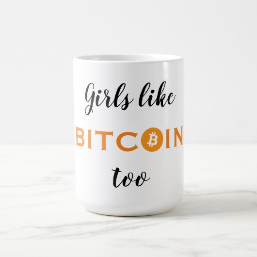 Mug Des filles comme le Bitcoin aussi (Centre)