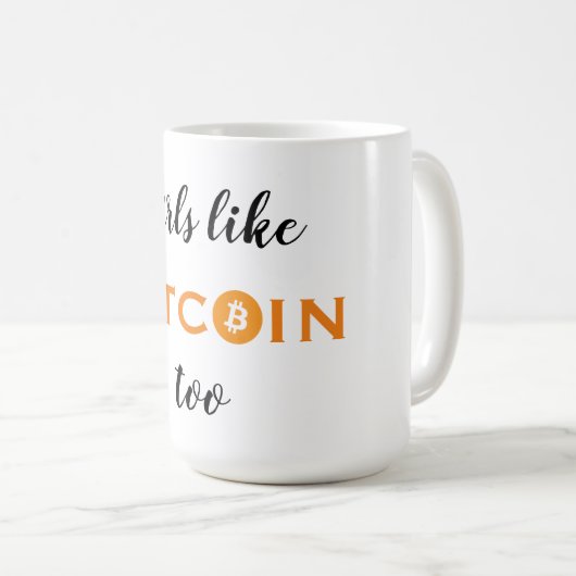 Mug Des filles comme le Bitcoin aussi (Devant droit)