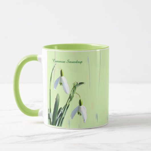Mug des fleurs de neige communes (Gauche)