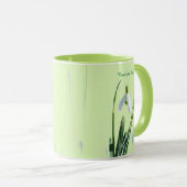 Mug des fleurs de neige communes (Devant droit)