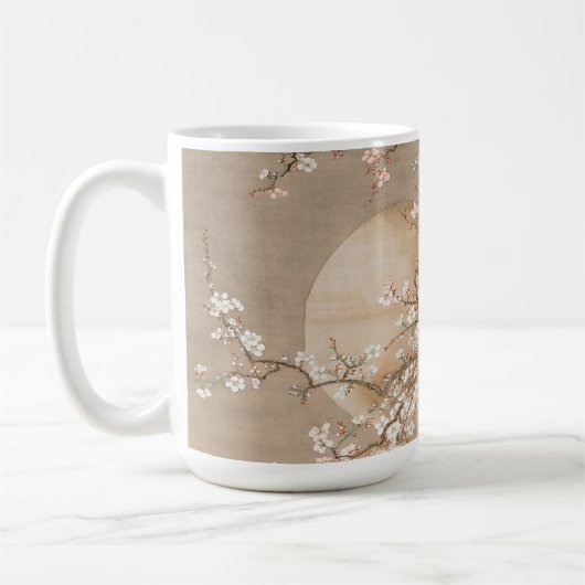 Mug Des fleurs de prunes japonaises au clair de lune p (Gauche)