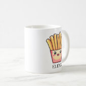 Mug Des frites de dessins animés Cute kawaii avec votr (Devant droit)