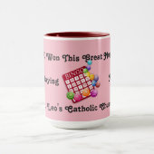 Mug des gagnants du Bingo rouge et rose (Centre)