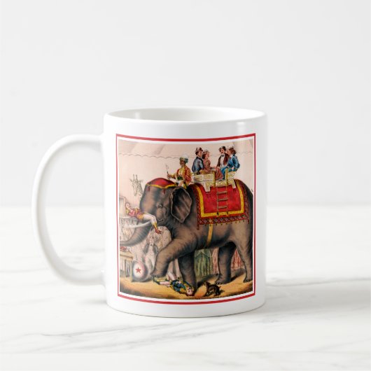 Mug Des Hommes Accompagnent Un Acte De Cirque Avec Un (Gauche)