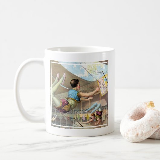 Mug Des Hommes acrobates Interprétant Un Cirque (Avec donut)