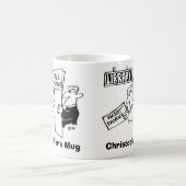 Mug Des hommes lisent des livres à la bibliothèque. Aj (Centre)