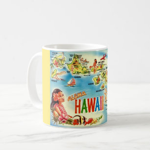 Mug des îles vintages d'Hawaii