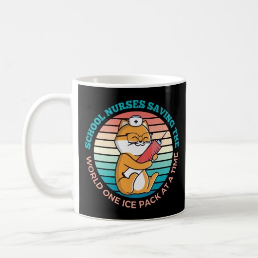 Mug Des Infirmières Sauvons Le Monde Un Pack De Glace (Gauche)