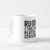 Mug Des joueurs de rugby sarcastiques citent un cadeau (Devant gauche)