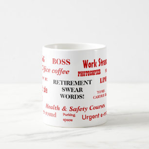 Mug Des jurons de retraite, des mots de plaisanterie a