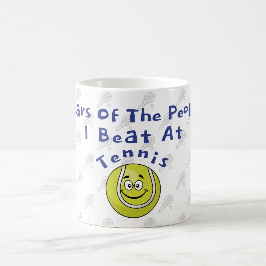 Mug Des Larmes Des Gens Que Je Bats Au Tennis (Centre)