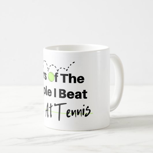 Mug Des Larmes Des Gens Que Je Bats Au Tennis (Devant droit)