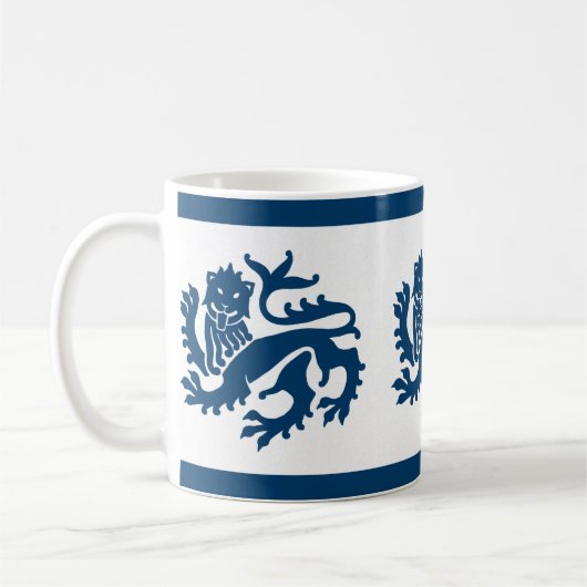 Mug des Lions de la Renaissance Gothique Bleue (Gauche)