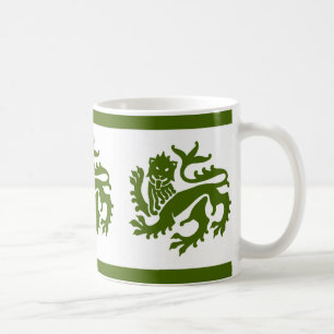 Mug des Lions de la renaissance gothique verte