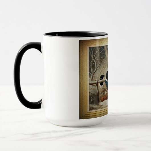 Mug Des Magpies Autour D'Une Femme Morte Capercaillie (Gauche)