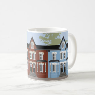 Mug des maisons de ville victoriennes