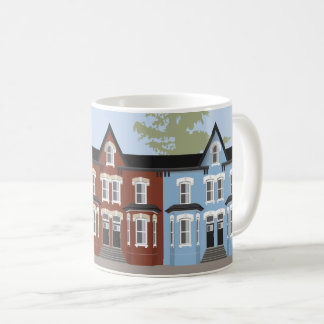 Mug des maisons de ville victoriennes
