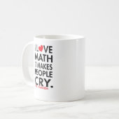 Mug Des maths personnalisées d'amour d'I, il incite (Devant gauche)