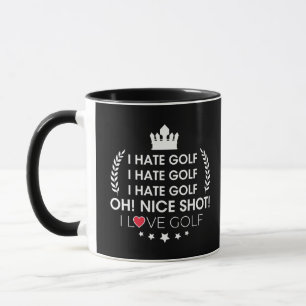 Mug Des mèmes de golf, je déteste le golf !