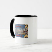 Mug Des Moines, Iowa - Grandes Lettres Scènes 2 (Devant gauche)