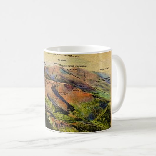 Mug des Montagnes Blanches du New Hampshire (Devant droit)