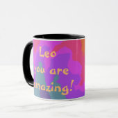 Mug Des mots Cool Arty Vibe coloré (Devant gauche)