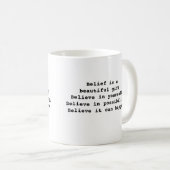 Mug Des mots inspirants qui parlent de croire (Devant droit)