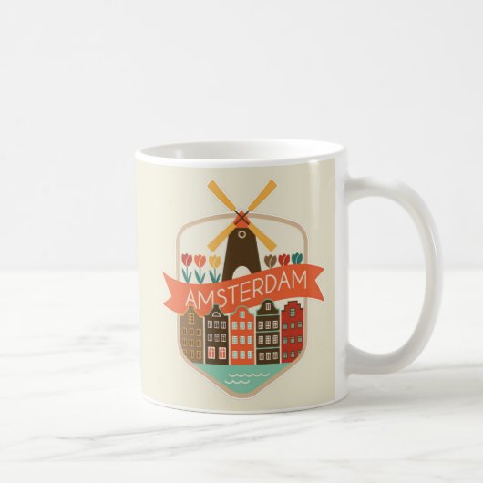 Mug des moulins à vent d'Amsterdam (Droite)