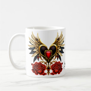 Mug Des noeuds celtiques et un coeur dans l'élégance g