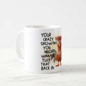 Mug Des oiseaux avec des paroles drôles ! (Devant gauche)