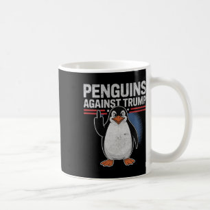 Mug Des palmes de pingouin contre Trump résistent enco