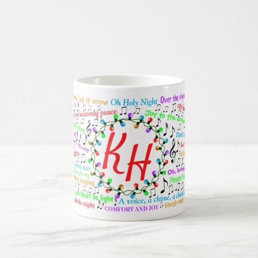 Mug des paroles de Noël (Centre)