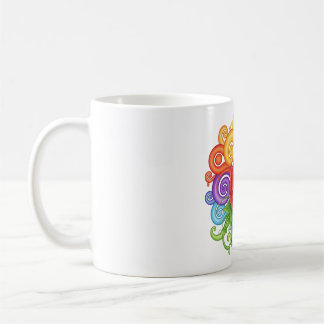 Mug Des perles colorées et de l'art des roses rouges