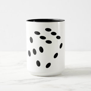 Mug Des pierres de cuisson, des dés. Jeux de hasard, 