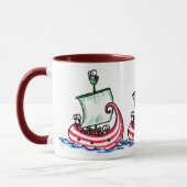 Mug Des pingouins naviguent dans une boîte de Noël (Gauche)