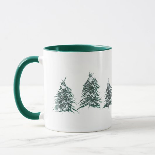 Mug des pins neigeux (Gauche)