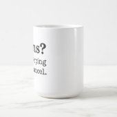 Mug Des plans ? J'espérais que vous annulerez. Introve (Centre)