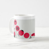 Mug Des points de repère rouges et drôles sur une tass (Devant gauche)