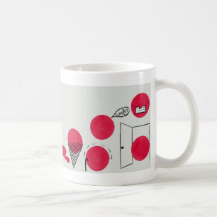 Mug Des points de repère rouges et drôles sur une tass