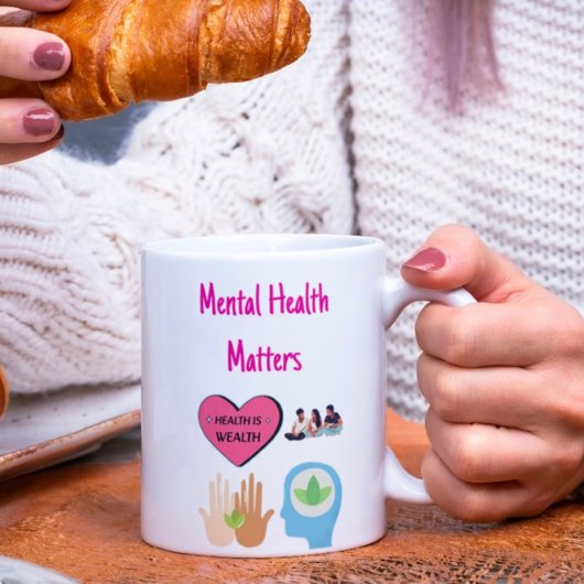 Mug Des questions de santé mentale personnalisables