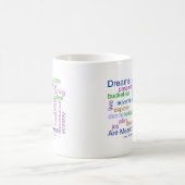 Mug Des rêves sont censés pour se produire (lumineux) (Centre)